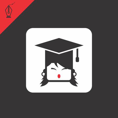 avatar portrait picture iconのイラスト素材