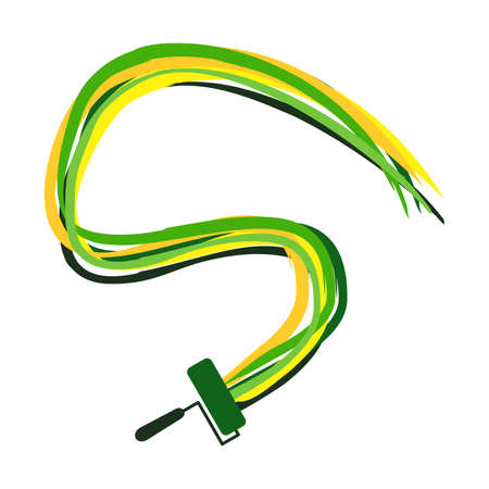 brush paint artのイラスト素材