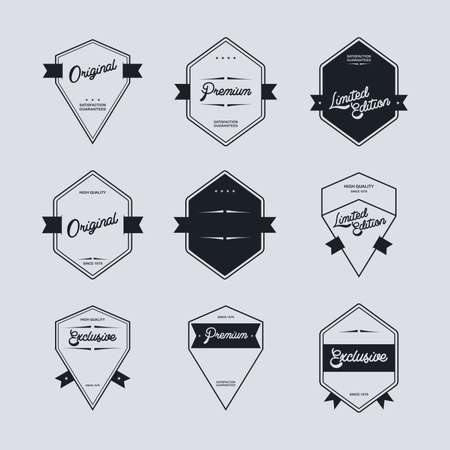 label art stickerのイラスト素材