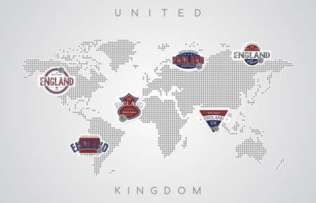 england label emblemのイラスト素材