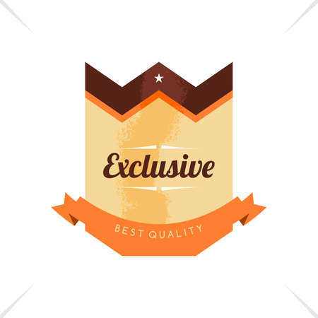 retro label sticker badge themeのイラスト素材