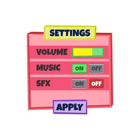 game assets elementのイラスト素材