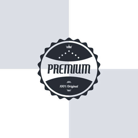 retro label sticker theme vector graphic art illustrationのイラスト素材