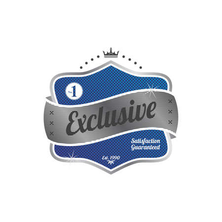 retro label sticker theme vector graphic art illustrationのイラスト素材