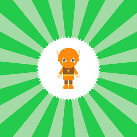 superhero cartoon character theme graphic art vector illustrationのイラスト素材