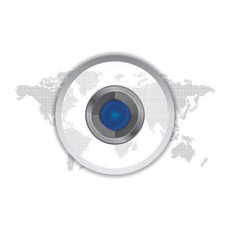 camera photo and video interfaceのイラスト素材