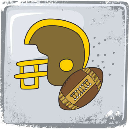 football sports themeのイラスト素材