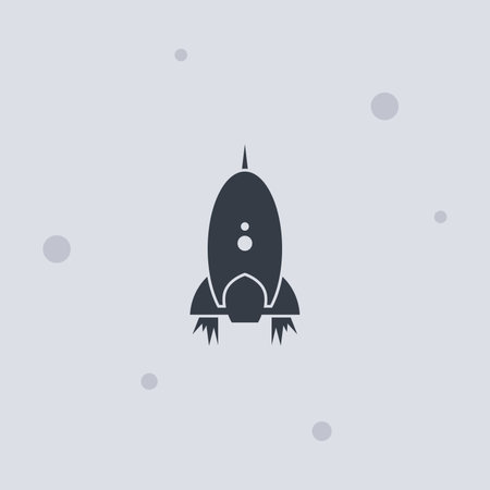 space shuttle rocket theme vector art illustrationのイラスト素材