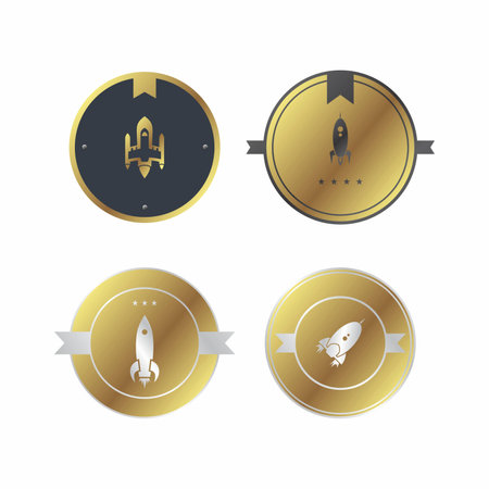 space shuttle rocket theme vector art illustrationのイラスト素材