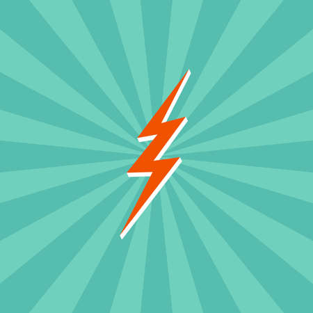 lightning bolt theme vector art graphic illustrationのイラスト素材