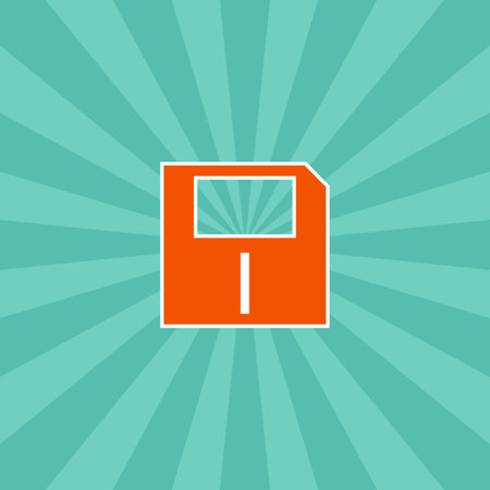 floppy disk icon theme vector art illustrationのイラスト素材