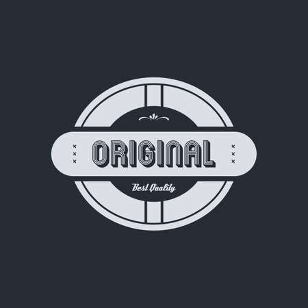 original badge theme vector art graphic illustrationのイラスト素材