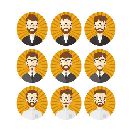 retro manのイラスト素材