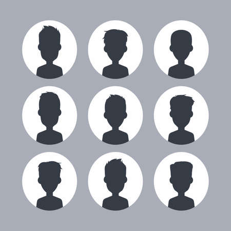 unknown male silhouetteのイラスト素材