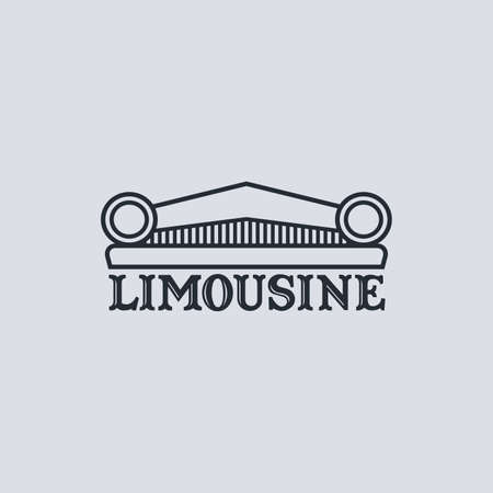 limousine service theme vector graphic art illustrationのイラスト素材