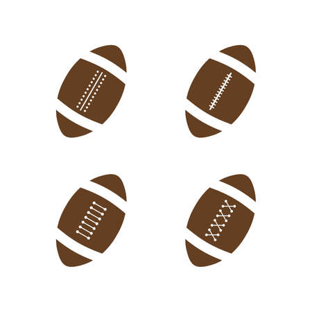 american footballのイラスト素材