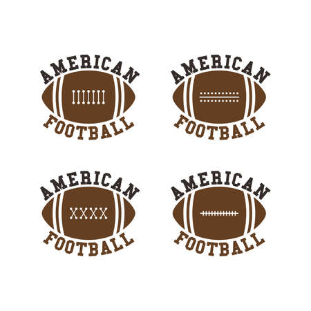 american football theme vector graphic art illustrationのイラスト素材