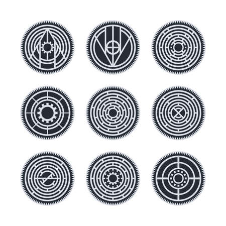 native ethnic art symbol theme vector illustrationのイラスト素材