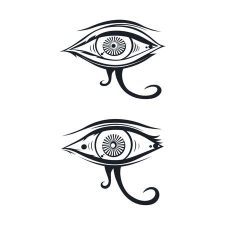 horus one eye theme vector art illustrationのイラスト素材