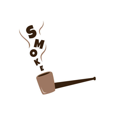 tobacco pipe theme vector art illustrationのイラスト素材