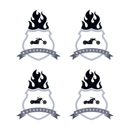 chopper shield setのイラスト素材