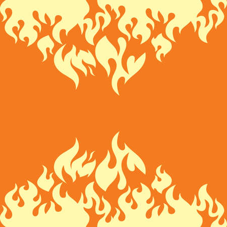 hot fire burn theme vector art illustrationのイラスト素材