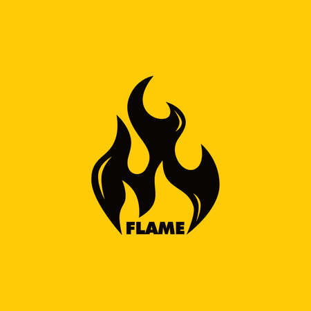 hot fire burn theme vector art illustrationのイラスト素材