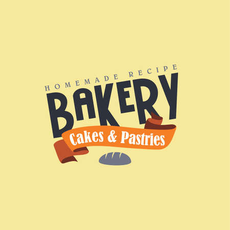 pastry bakery label theme vector art illustrationのイラスト素材