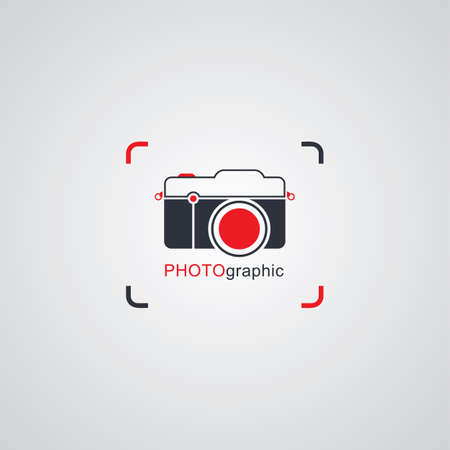 camera photography logo template theme vector art illustrationのイラスト素材