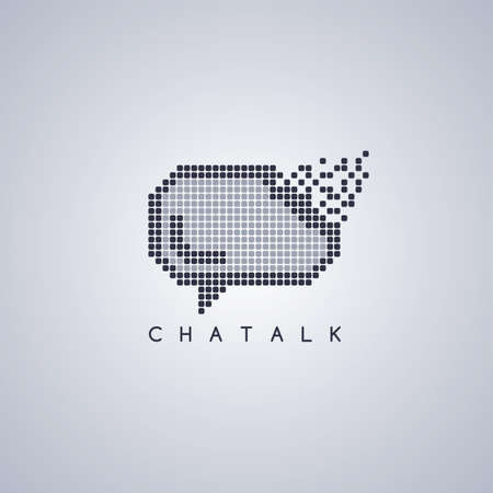 message mail chat logo template vector art illustrationのイラスト素材