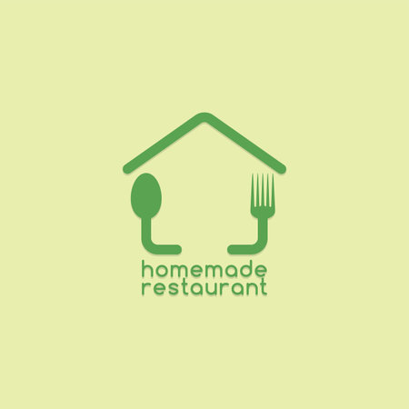 homemade food restaurant theme vector art illustrationのイラスト素材