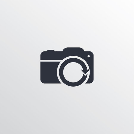 photography camera theme logotype vector art illustration