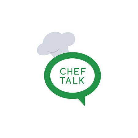 chef talk  theme vector art illustrationのイラスト素材