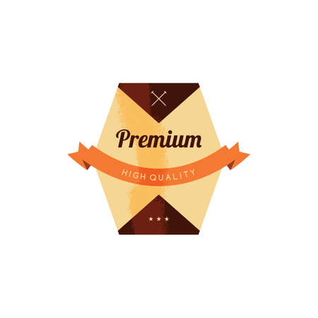 retro premium badge label theme vector illustrationのイラスト素材
