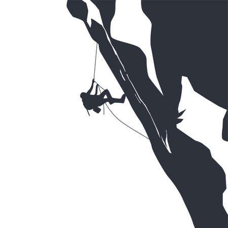 mountain peak hiker adventurer theme vector art illustrationのイラスト素材