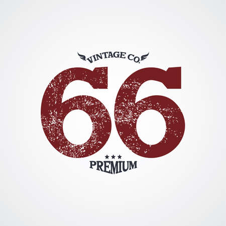 varsity number garment theme vector art illustrationのイラスト素材