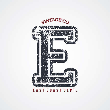 varsity number garment theme vector art illustrationのイラスト素材