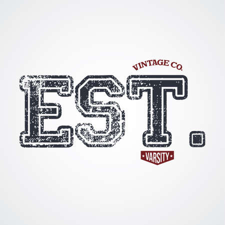 varsity number garment theme vector art illustrationのイラスト素材