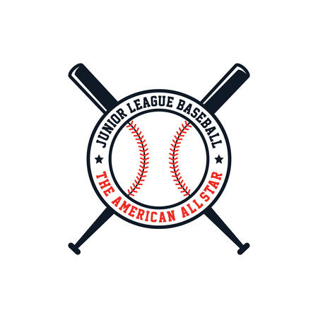 baseball league sport theme vector art illustrationのイラスト素材