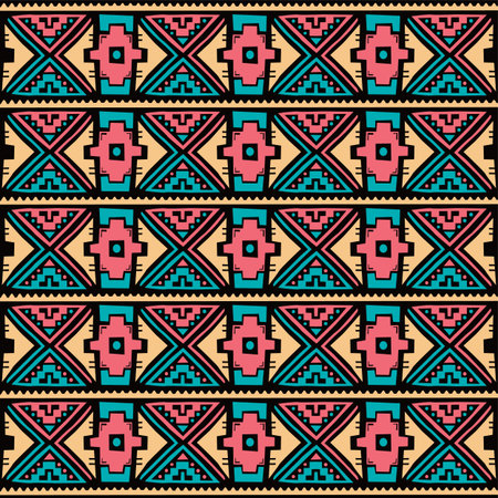 native ethnic seamless pattern theme vector art illustration