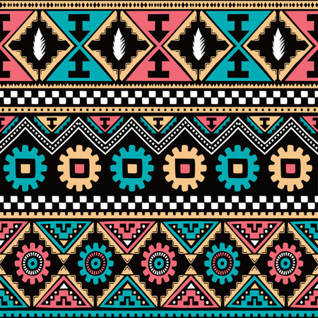 native ethnic seamless pattern theme vector art illustration