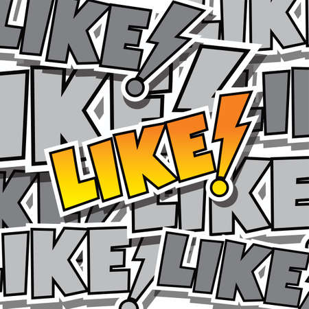 cartoon comic text template like theme vector art illustrationのイラスト素材