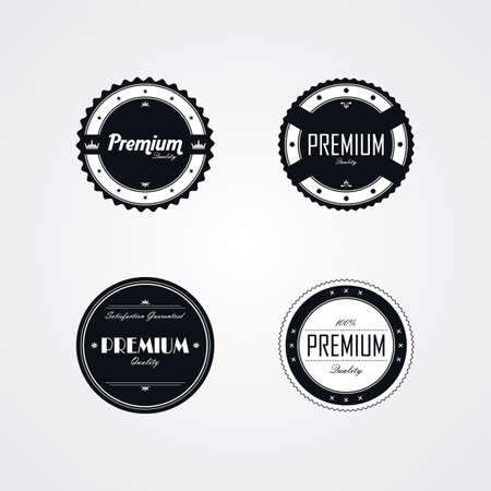 premium quality badge label theme vector art illustrationのイラスト素材