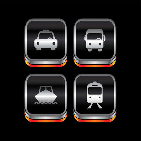 metal plate vehicle theme icon button vector art illustrationのイラスト素材