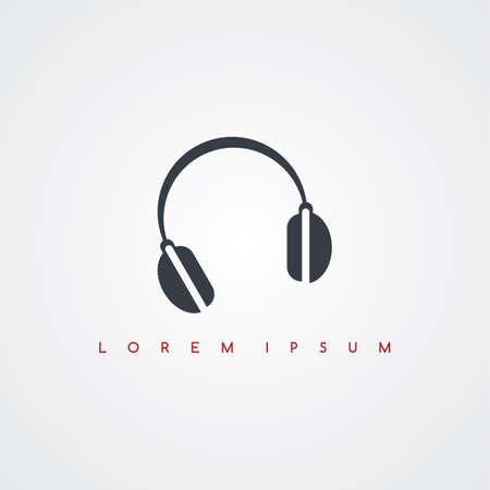 audio music icon sign logotype theme vector art illustrationのイラスト素材