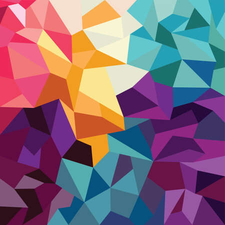 Abstract colorful triangle geometrical background vector illustrationのイラスト素材
