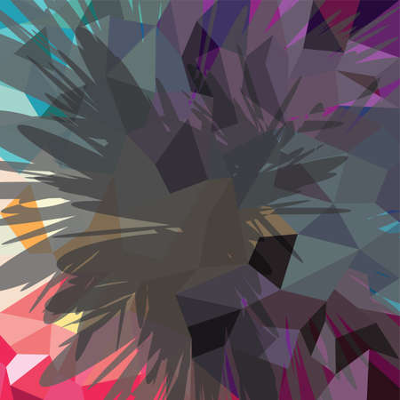Abstract colorful triangle geometrical background vector illustrationのイラスト素材