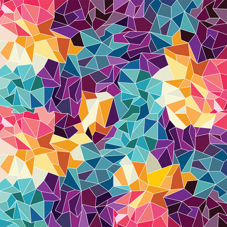 Abstract colorful triangle geometrical background vector illustrationのイラスト素材