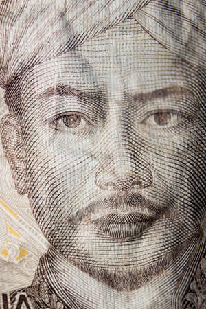 rupiah currency macro close up money photoの写真素材