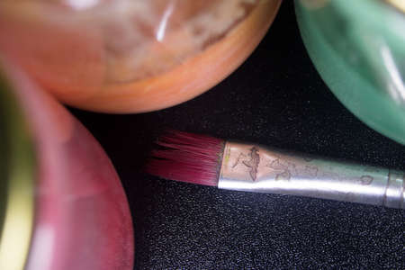 close up macro detail painting art brushの写真素材